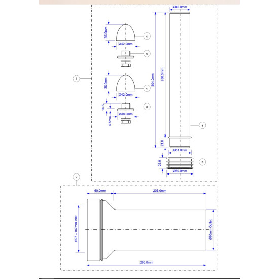Набір монтажний для інсталяцій McAlpine FPKIT-2