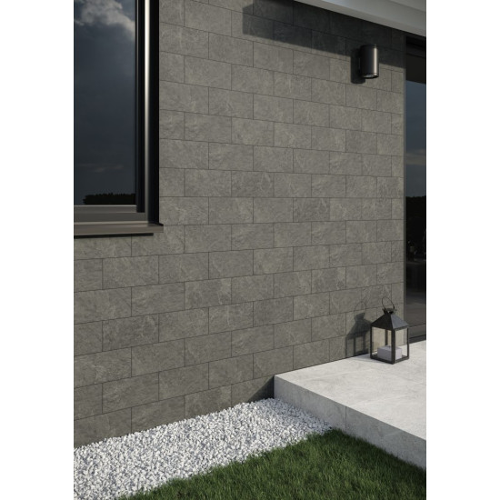 Плитка фасадна Torstone Grafit 148x300x9 Cerrad