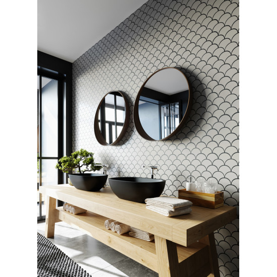 Мозаїка SCALES SC 6001 Flora Grey 240x240x9 0,037 м2 Кераміка Лео