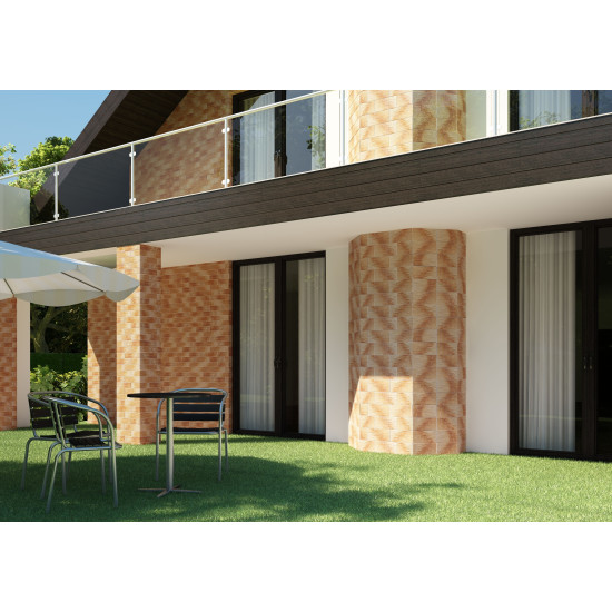 Камінь фасадний Cer 8 Mocca 14,8x30x0,9 код 7306 Cerrad