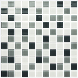 Мозаїка GM 4043 C3 Steel D-Steel M-White 300x300x4 Котто Кераміка