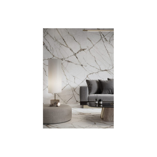 Плитка керамогранітна Ovation Light Grey RECT 1197x2797x6 Cerrad
