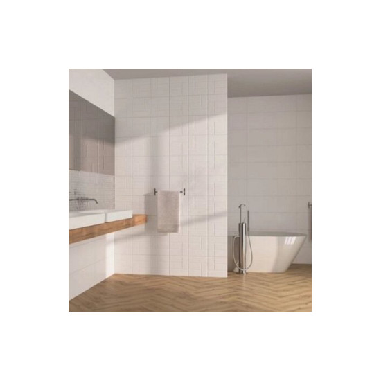Плитка стінова Art White RECT 250x750 Ceramika Color