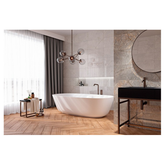 Плитка стінова Brera Grey RECT 300x600 Ceramika Color