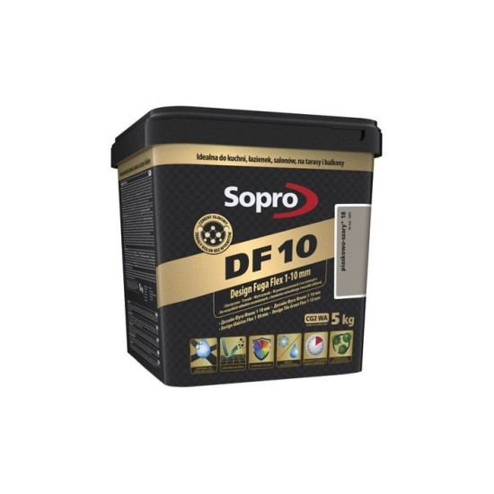 Затирка для швів Sopro DF 10 1055 піщано-сіра №18 (5 кг)