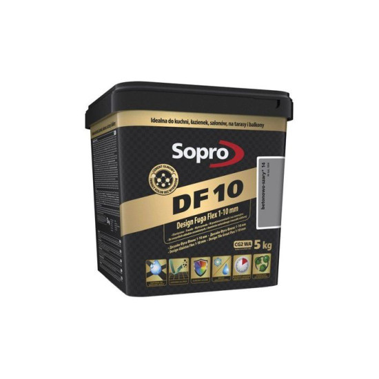Затирка для швів Sopro DF 10 1054 бетонно-сіра №14 (5 кг)
