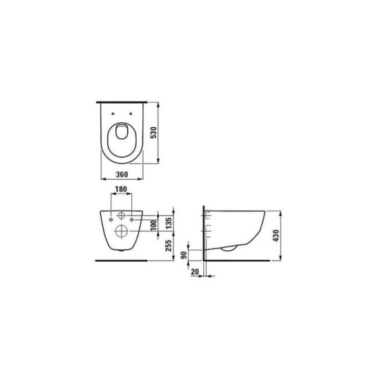 Унітаз підвісний Laufen PRO Rimless з кришкою soft-close H8619570000001 LAUFEN