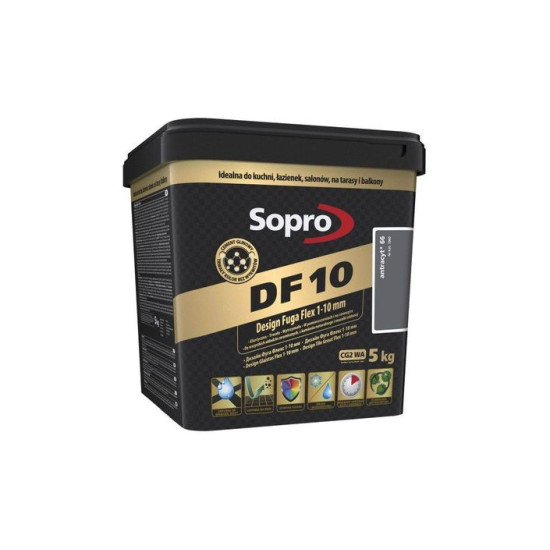 Затирка для швів Sopro DF 10 1060 антрацит №66 (5 кг)