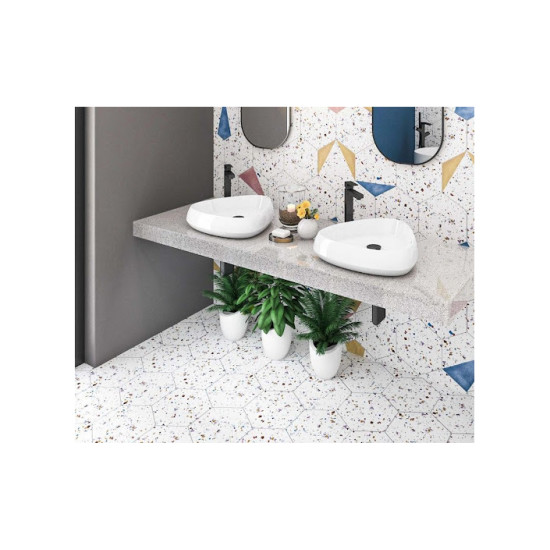 Плитка керамогранітна Stracciatella White Natural 250x290 Aparici