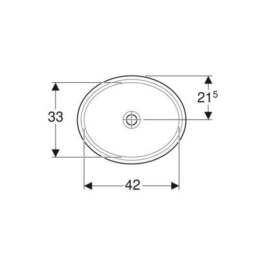 Умивальник VariForm 49 500.751.01.2 Geberit