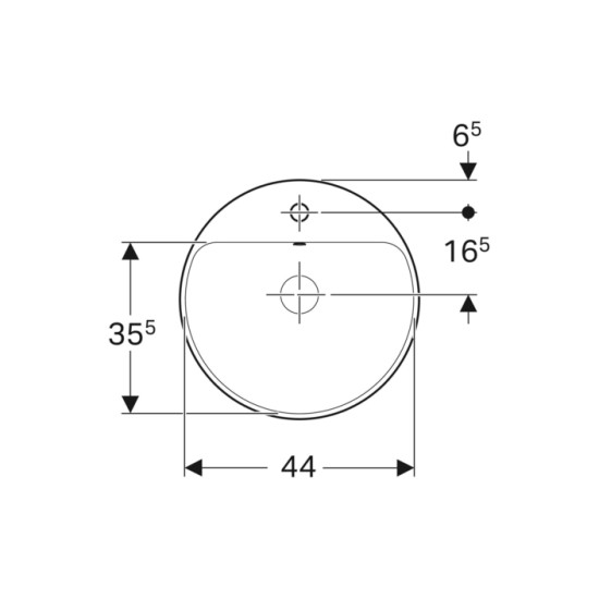 Умивальник VariForm 48 500.707.01.2 Geberit