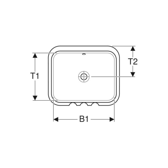 Умивальник VariForm 53 500.761.01.2 Geberit