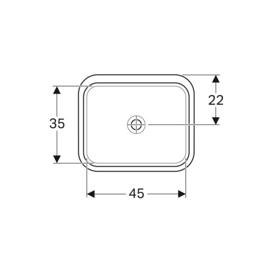 Умивальник VariForm 53 500.763.01.2 Geberit