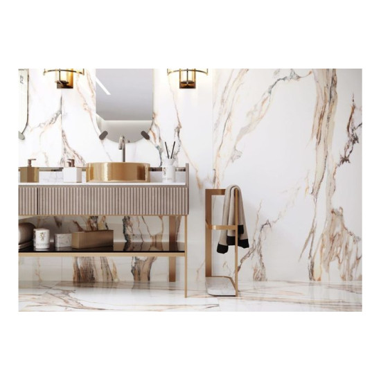 Цоколь Calacatta Gold POL 80x597x8 Cerrad