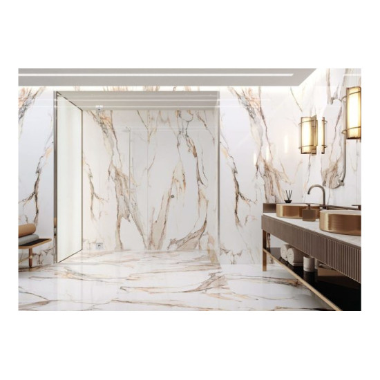 Плитка керамогранітна Calacatta Gold RECT 297x1197x8 Cerrad