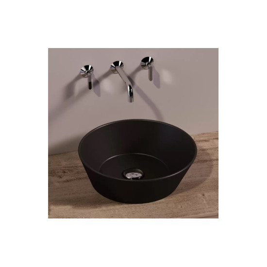 Умивальник WA 01 Wave (WA01 NM) Blak matt, SIMAS
