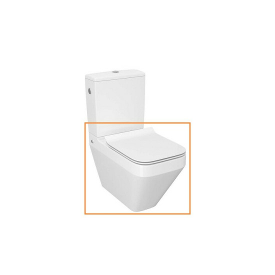 Унітаз підлоговий Crea CleanOn з кришкою Slim дюропласт soft close (CCCZ1005946213) Cersanit