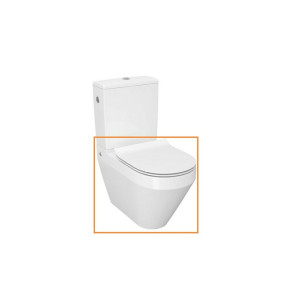 Унітаз підлоговий Crea Oval CleanOn з кришкою Slim дюропласт soft close (CCCZ1005956213) Cersanit