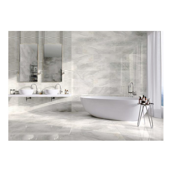Плитка керамогранітна Masterstone White POL 597x1197x8 Cerrad