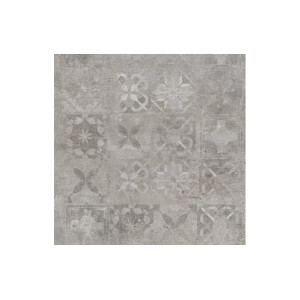 Плитка керамогранітна Softcement Silver Decor Patchwork POL 597x597x8 Cerrad