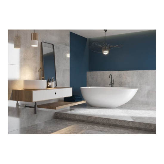 Плитка керамогранітна Softcement Silver Decor Patchwork RECT 597x597x8 Cerrad
