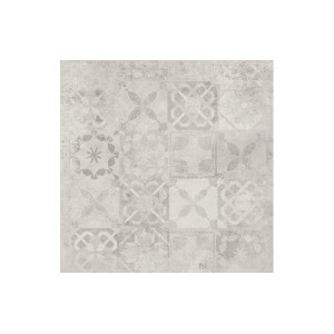 Плитка керамогранітна Softcement White Decor Patchwork POL 597x597x8 Cerrad