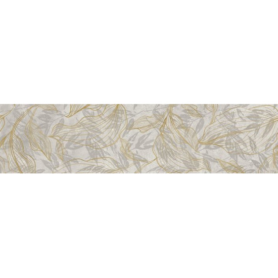 Плитка керамогранітна Softcement White Decor Flower RECT 297x1197x8 Cerrad