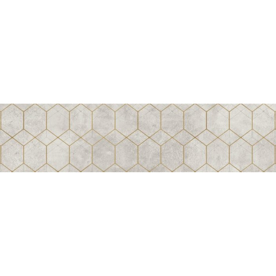 Плитка керамогранітна Softcement White Decor Geo RECT 297x1197x8 Cerrad