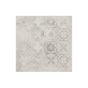 Плитка керамогранітна Softcement White Decor Patchwork RECT 597x597x8 Cerrad