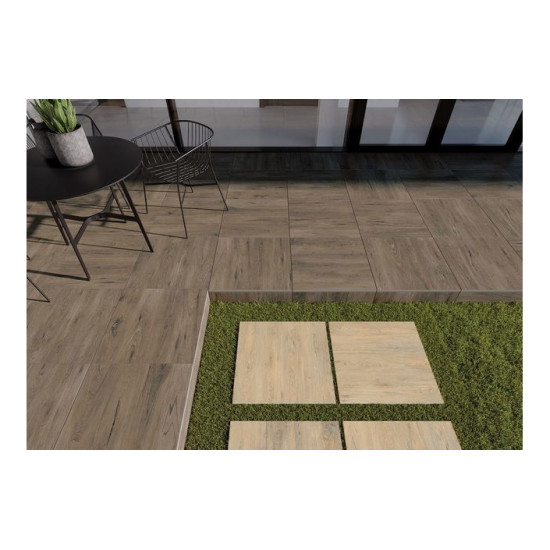 Плитка керамогранітна Ragaya Dark Brown RECT 597x597x20 Cerrad
