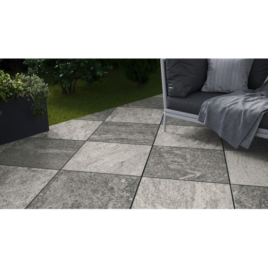 Плитка керамогранітна Arragos Dark Grey 2.0 RECT 597x597x20 Cerrad