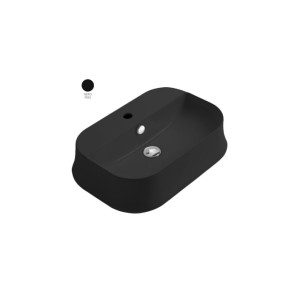 Умивальник SH 09 Sharp (SH09NM) Black matt, SIMAS