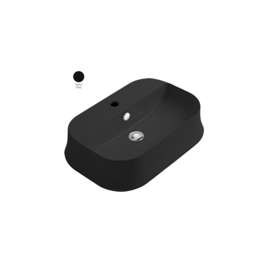 Умивальник SH 09 Sharp (SH09NM) Black matt, SIMAS
