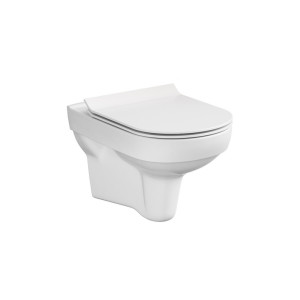 Унітаз підвісний City CleanOn з кришкою Slim дюропласт soft close (SZCZ1001731608) Cersanit