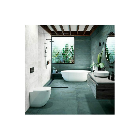 Плитка стінова Metallic White 297,5x995,5x10 Aparici