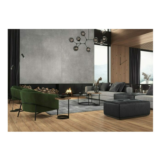 Плитка керамогранітна Concrete Graphite RECT 1197x2797x6 Cerrad