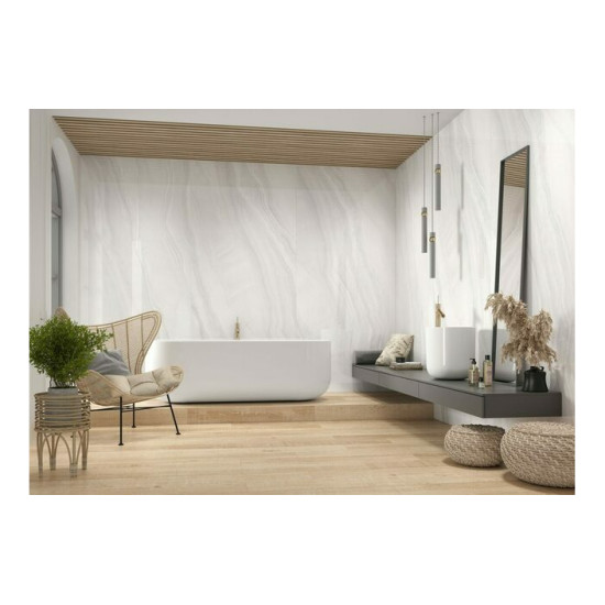 Плитка керамогранітна Onix White POL 1197x2797x6 Cerrad