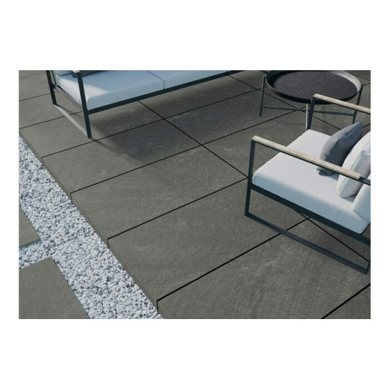Плитка керамогранітна Testo Grafit 2.0 RECT 597x1197x20 Cerrad