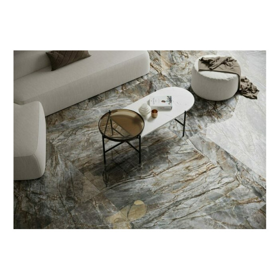 Плитка керамогранітна Brazilian Quartzite Black RECT 1197x2797x6 Cerrad