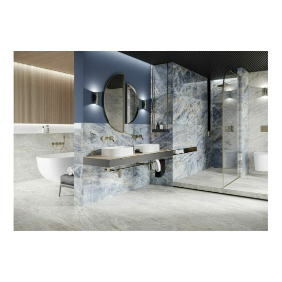 Плитка керамогранітна Brazilian Quartzite Blue POL 597x1197x8 Cerrad