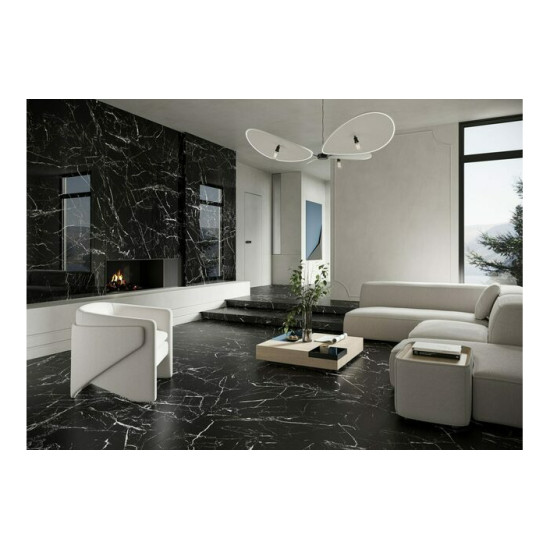 Плитка керамогранітна Marmo Marocco Black RECT 1197x2797x6 Cerrad