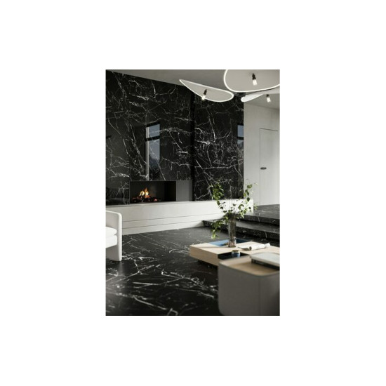 Плитка керамогранітна Marmo Marocco Black RECT 1197x2797x6 Cerrad