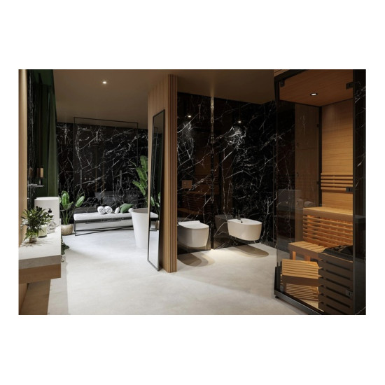 Плитка керамогранітна Marmo Marocco Black POL 597x1197x8 Cerrad