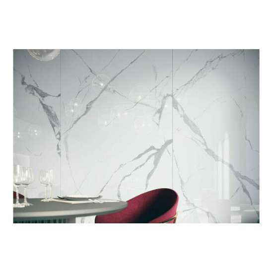 Плитка керамогранітна Statuario Nuovo POL 597x1197x8 Cerrad