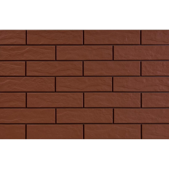 Плитка фасадна Burgund Rustiko 6,5x24,5x0,65 код 9577 Cerrad
