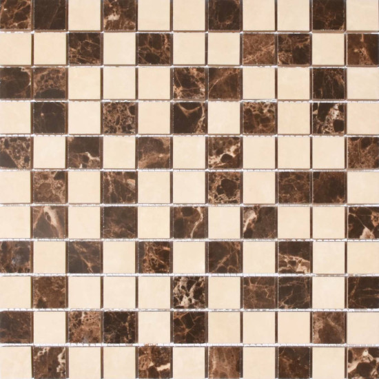 Мозаїка СМ 3022 С2 Brown-White 300×300x9 Котто Кераміка