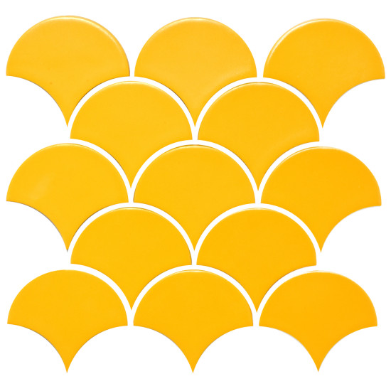Мозаїка SCALES SC 6025 Dark Yellow 240x240x9 0,037 м2 Кераміка Лео