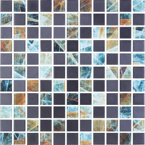 Мозаїка GMP 0825045 С2 Print 42-Black MATT 300×300x8 Котто Кераміка