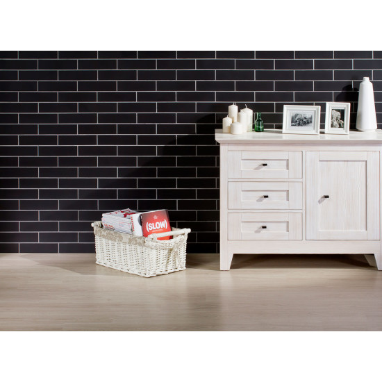 Плитка фасадна Nero GLAZED 6,5x24,5x0,65 код 9706 Cerrad