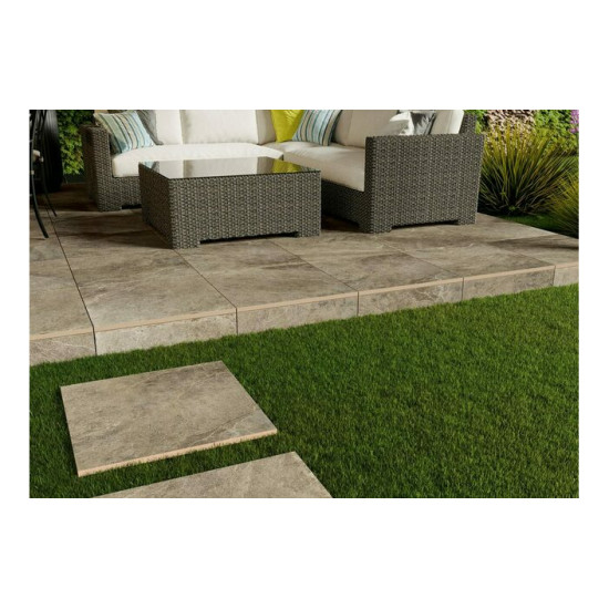Плитка керамогранітна Cliff Dark Brown 2.0 RECT 597x597x20 Cerrad